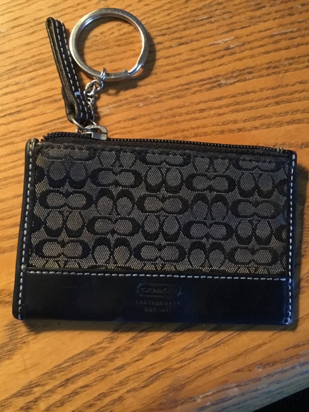 Coach credit card ID holder black EUC